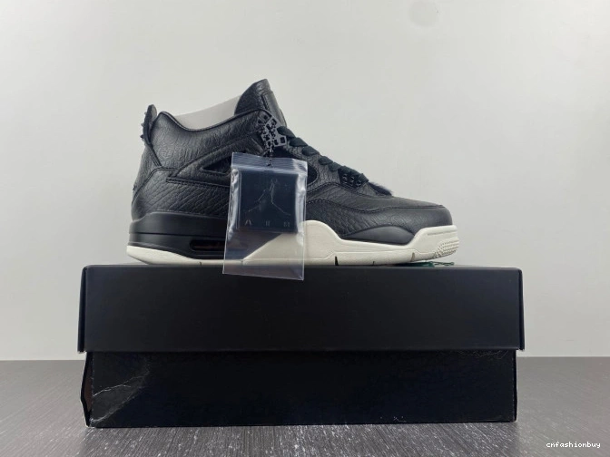 Black Jordan 4 819139-010 Retro Hair Pony 0824